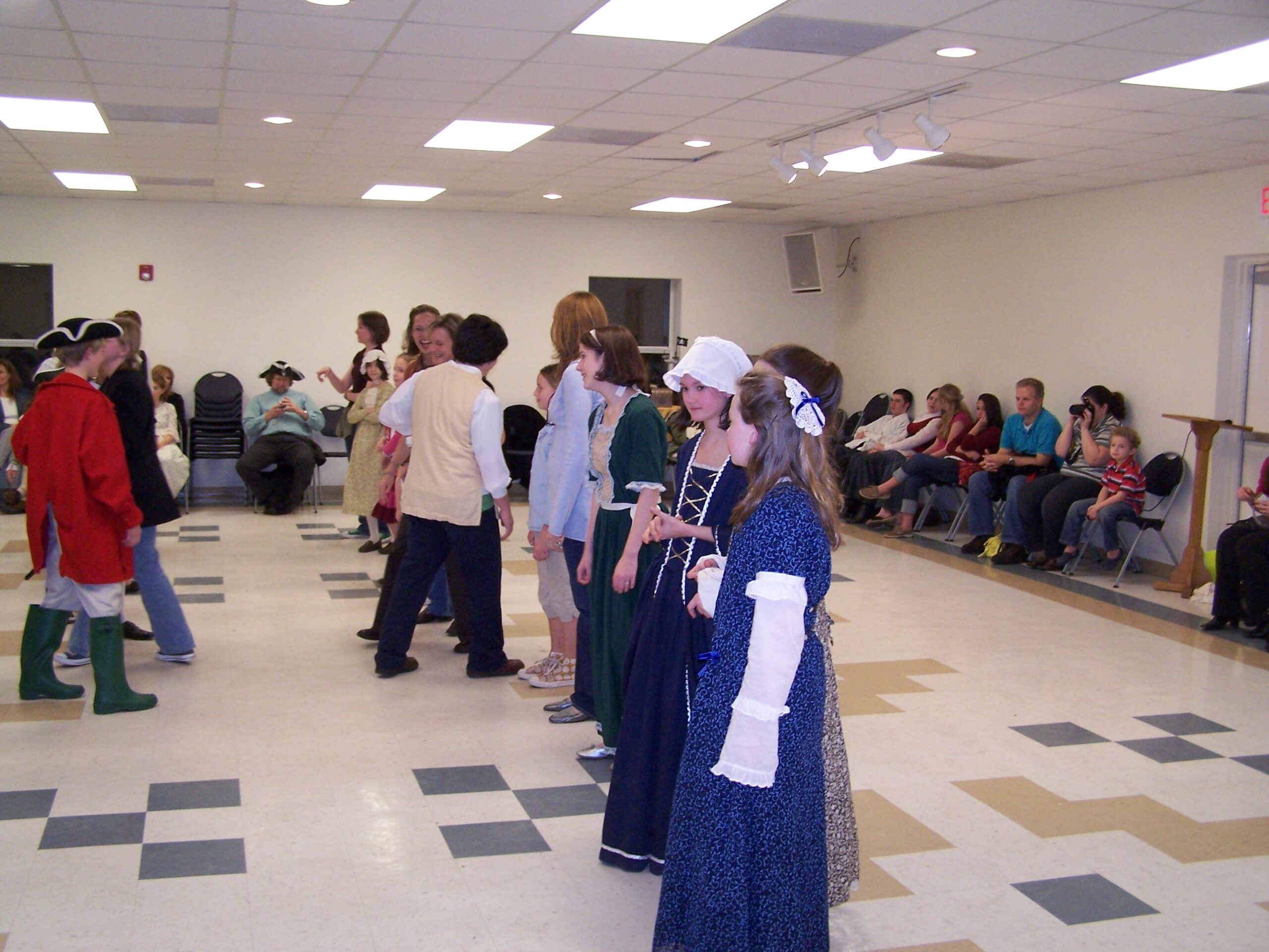 Colonial dancing - audience joins in
