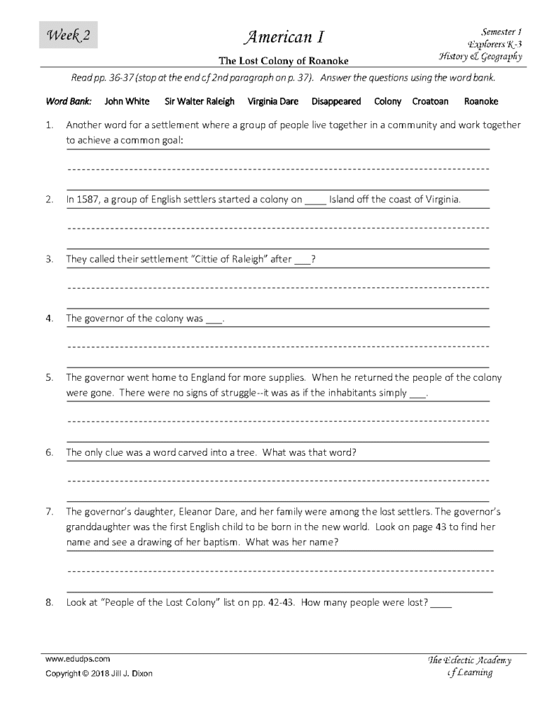 Job #1 American 1 Explorers History Week 2 Semester 1_Page3