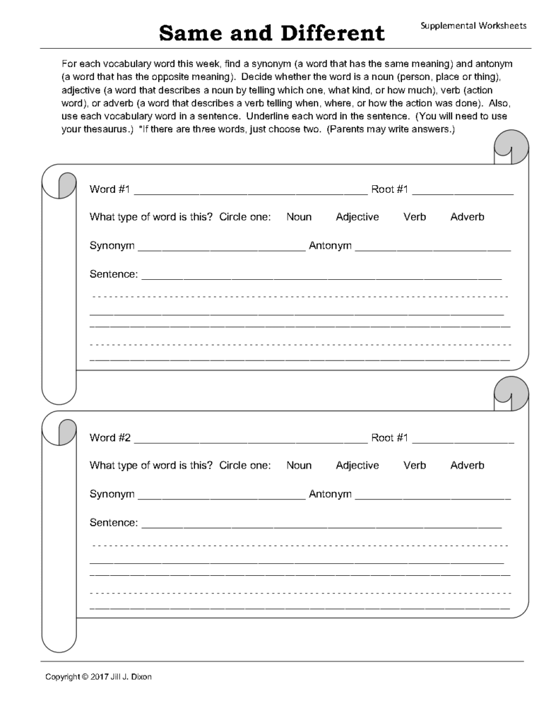 Job #2 American 1 Explorers Language Arts Week 2 Semester 1_Page3