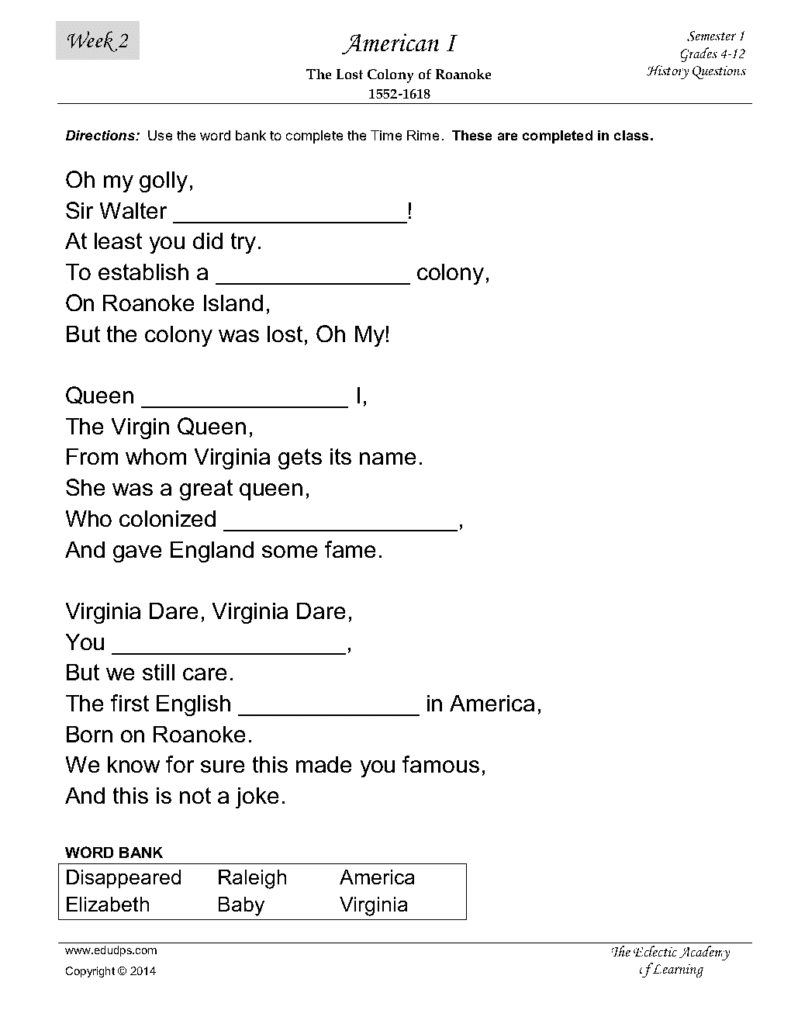 Job #5 American 1 High School History Week 2 Semester 1_Page2