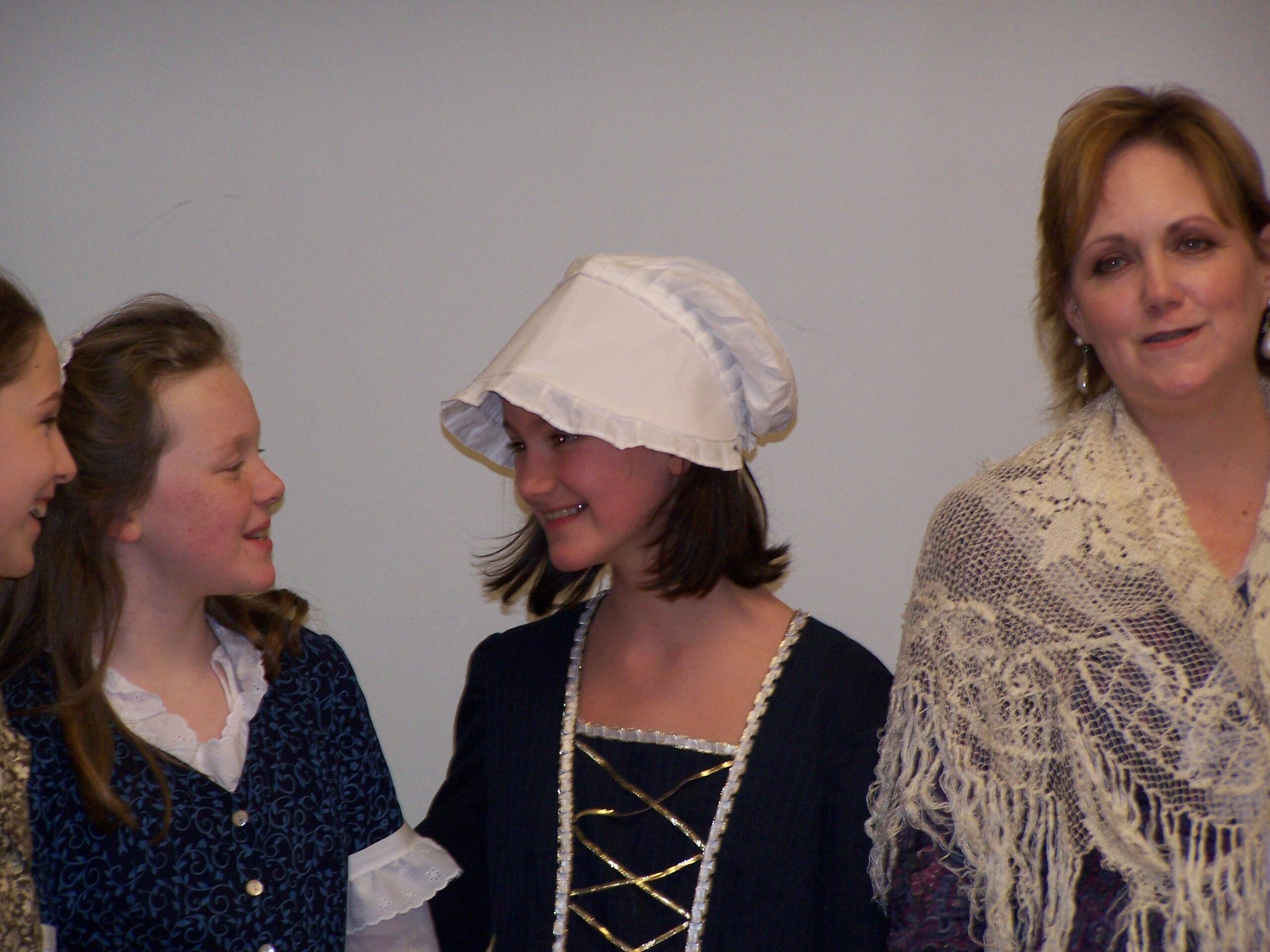 Ms. Jill and colonial friends